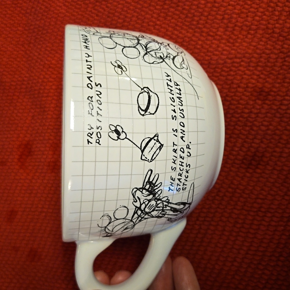 Disney Minnie Mouse Sketchbook coffee tea mug large sketch design